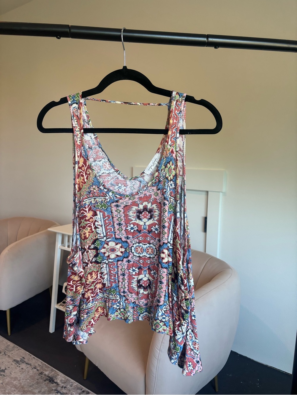 painted threads Rust Multi Floral-Geo Tank